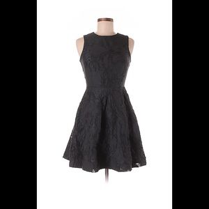 H&M A line sleeveless black dress